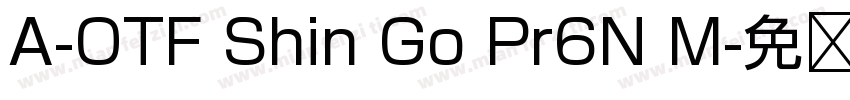 A-OTF Shin Go Pr6N M字体转换